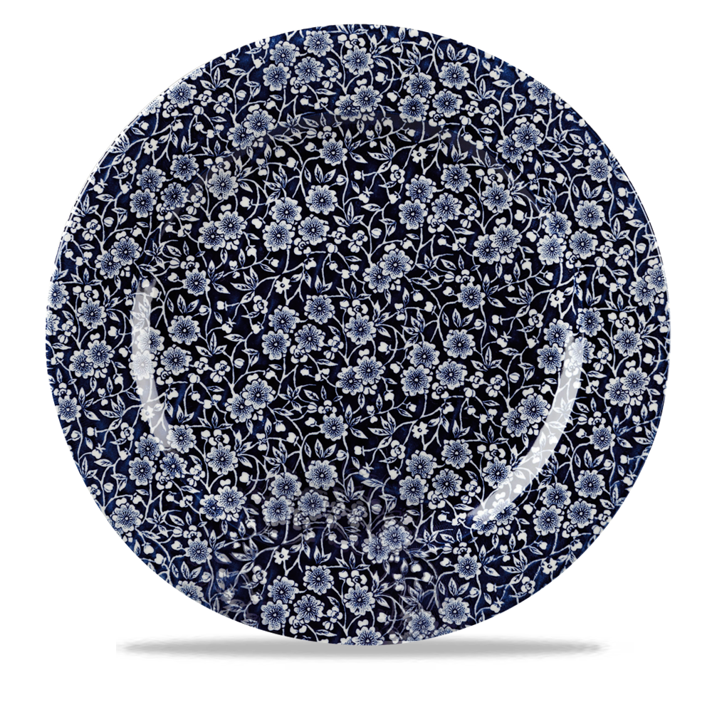 Vintage Prints Victorian Calico Willow Profile Plate 12"