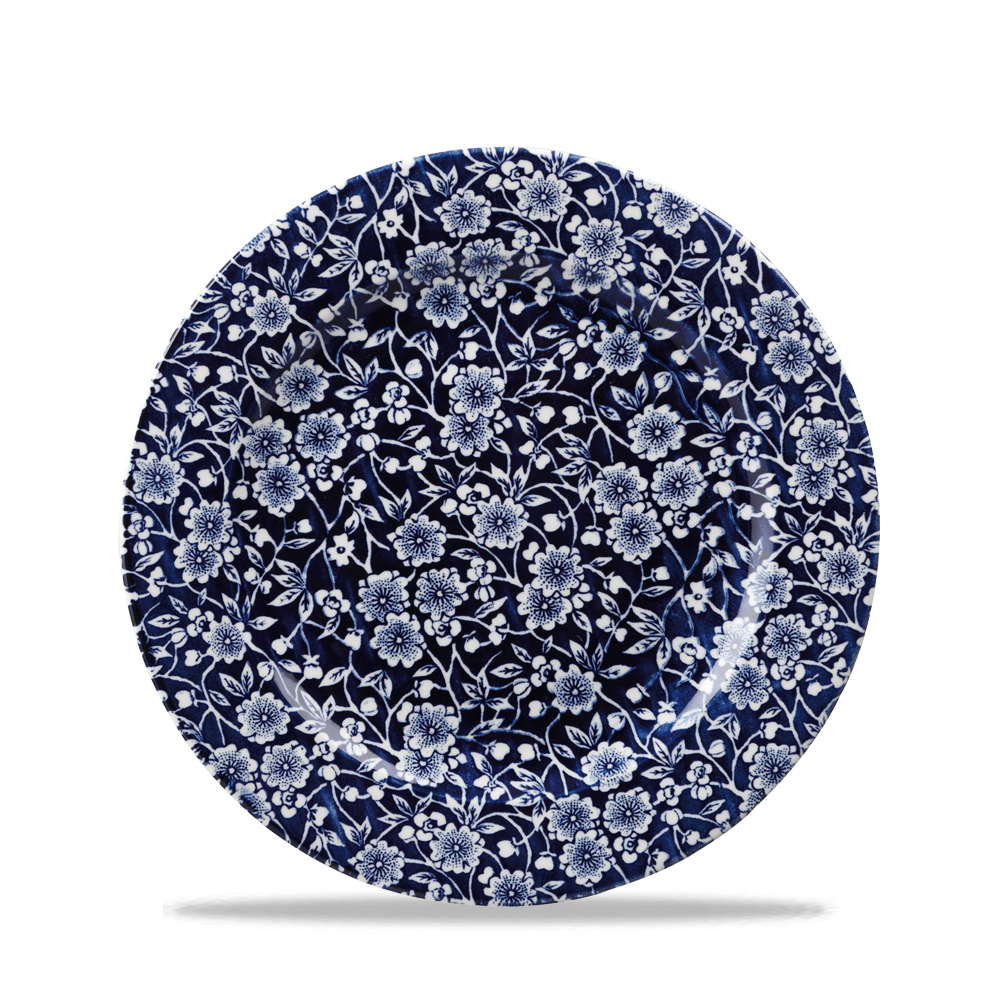 Vintage Prints Victorian Calico Willow Profile Plate 8"