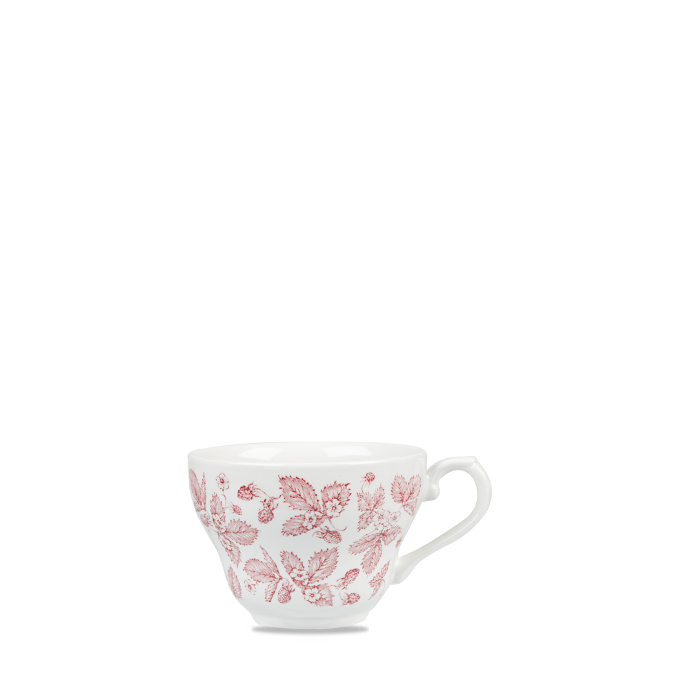 Vintage Prints Cranberry Bramble Georgian Tea Cup 7oz