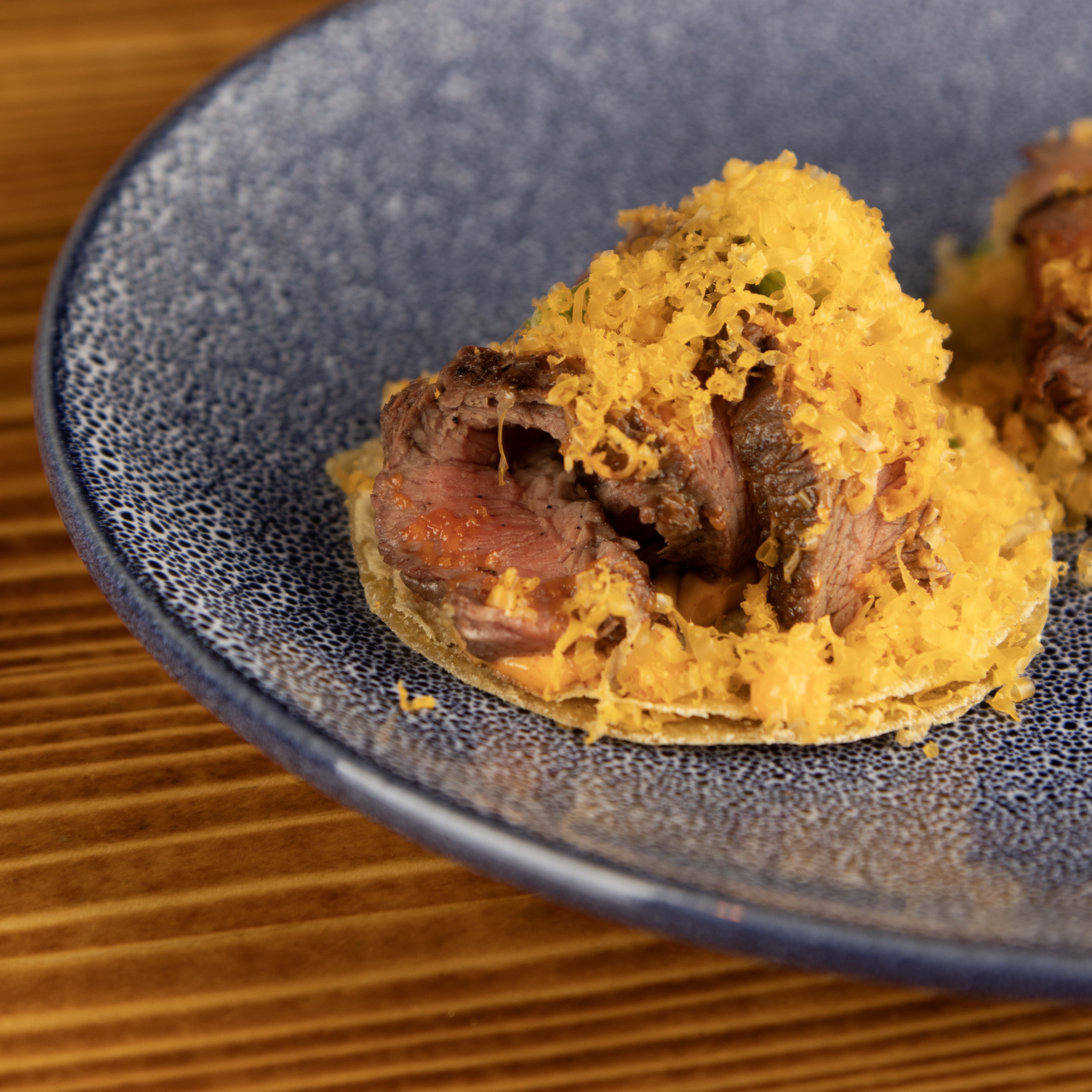 Speckled Sapphire Blue Stoneware 21cm Round Plate