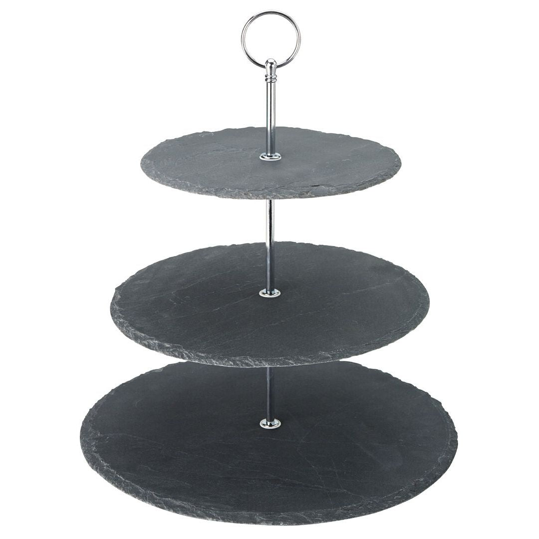 3 Tier Slate Platter 12, 10, 8" (30, 25, 20cm)