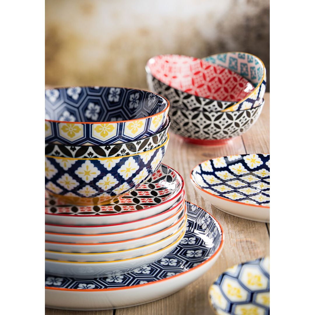 Cadiz Blue & Yellow Bowl 6.3" (16cm)