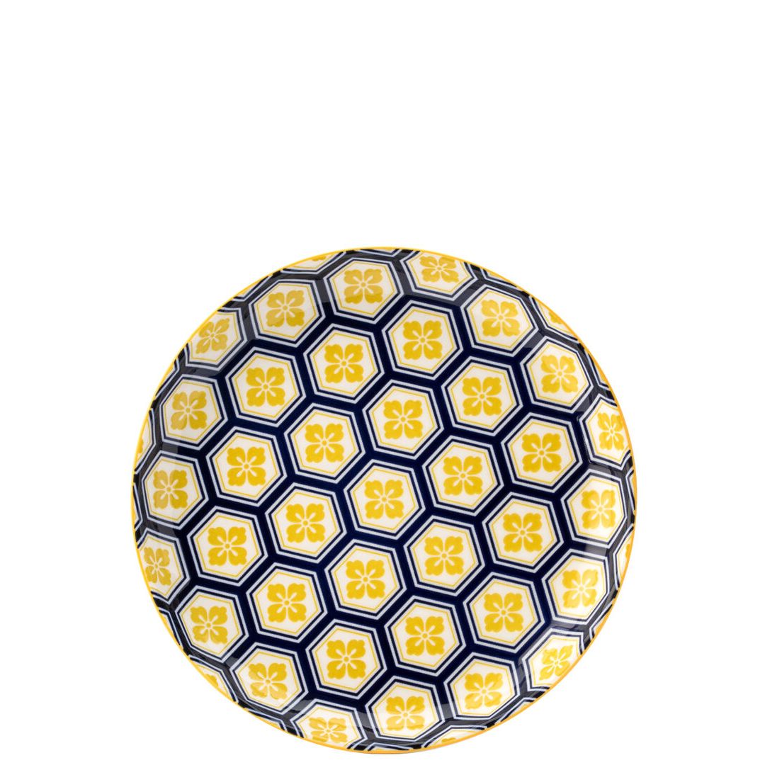 Cadiz Blue & Yellow Plate 8" (20cm)