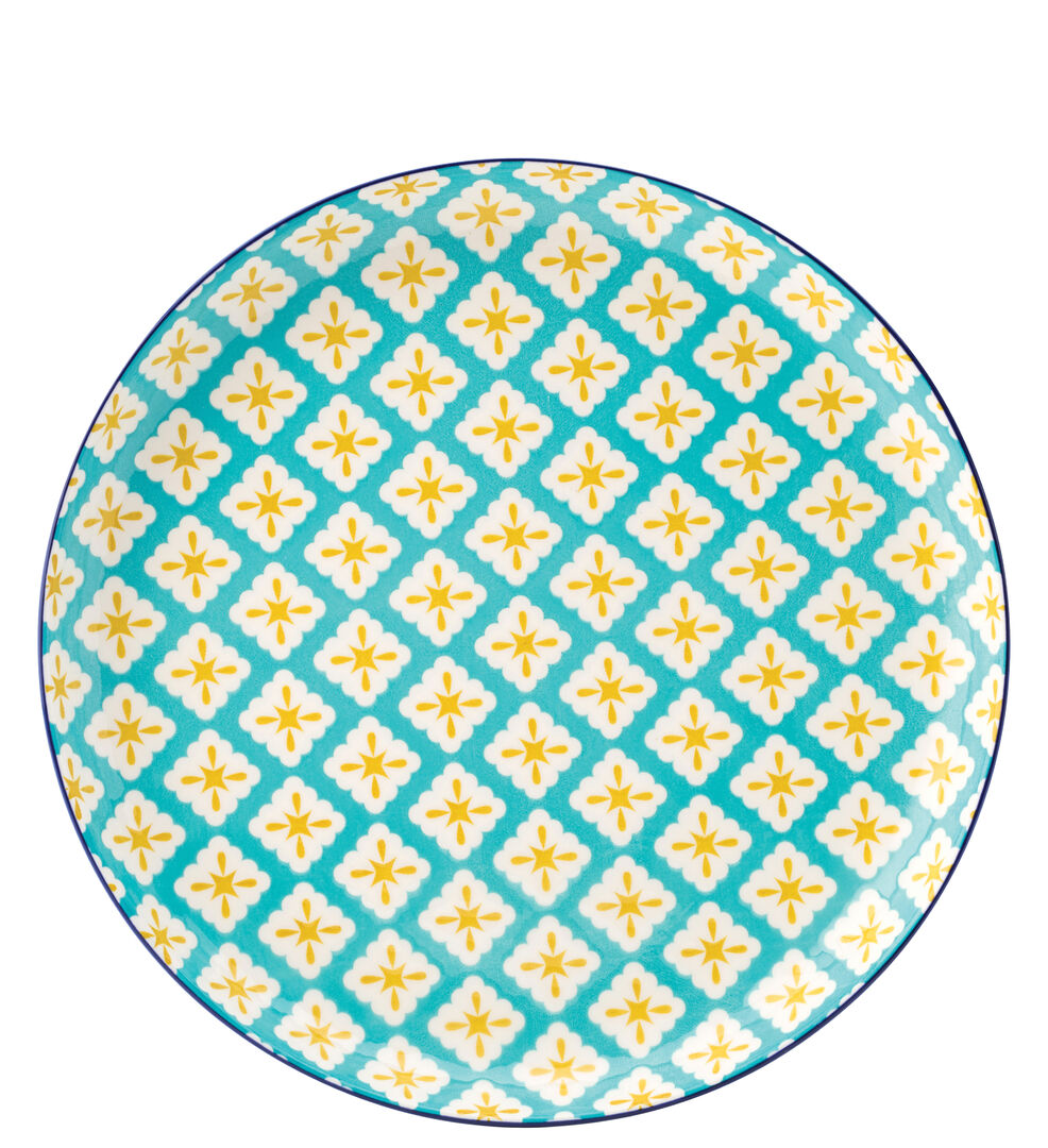 Cadiz Blue & Yellow Plate 10.5" (27cm)