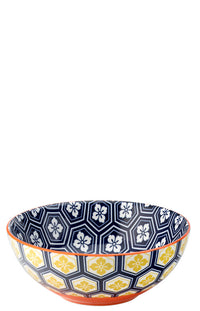 Cadiz Blue & Orange Bowl 6.3" (16cm)