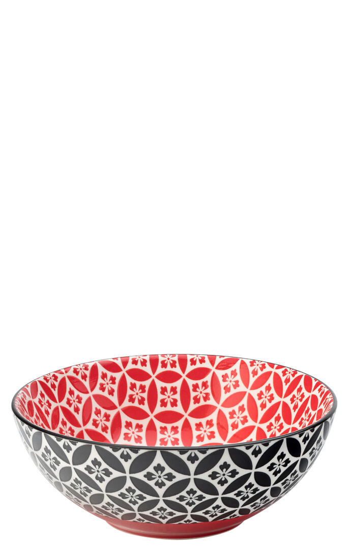 Cadiz Red & Black Bowl 6.3" (16cm)