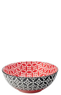 Cadiz Red & Black Bowl 6.3" (16cm)