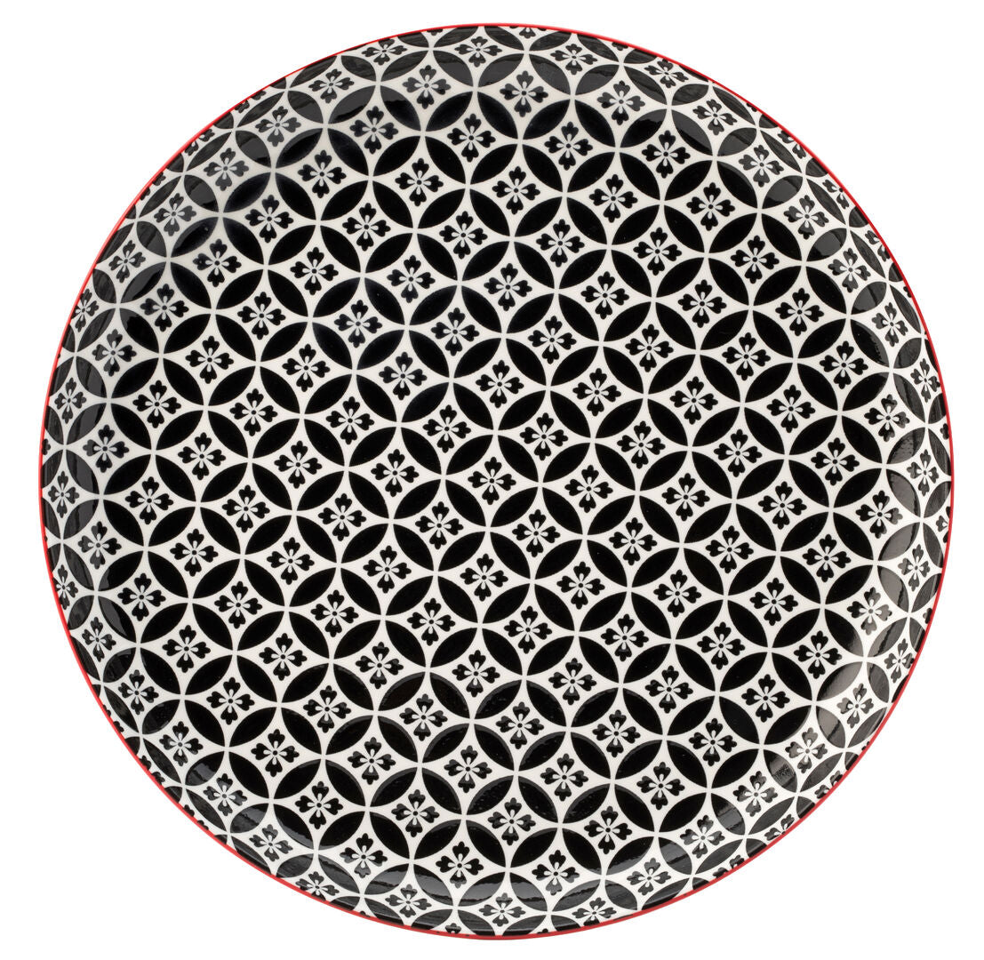 Cadiz Red & Black Plate 10.5" (27cm)