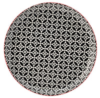 Cadiz Red & Black Plate 10.5" (27cm)