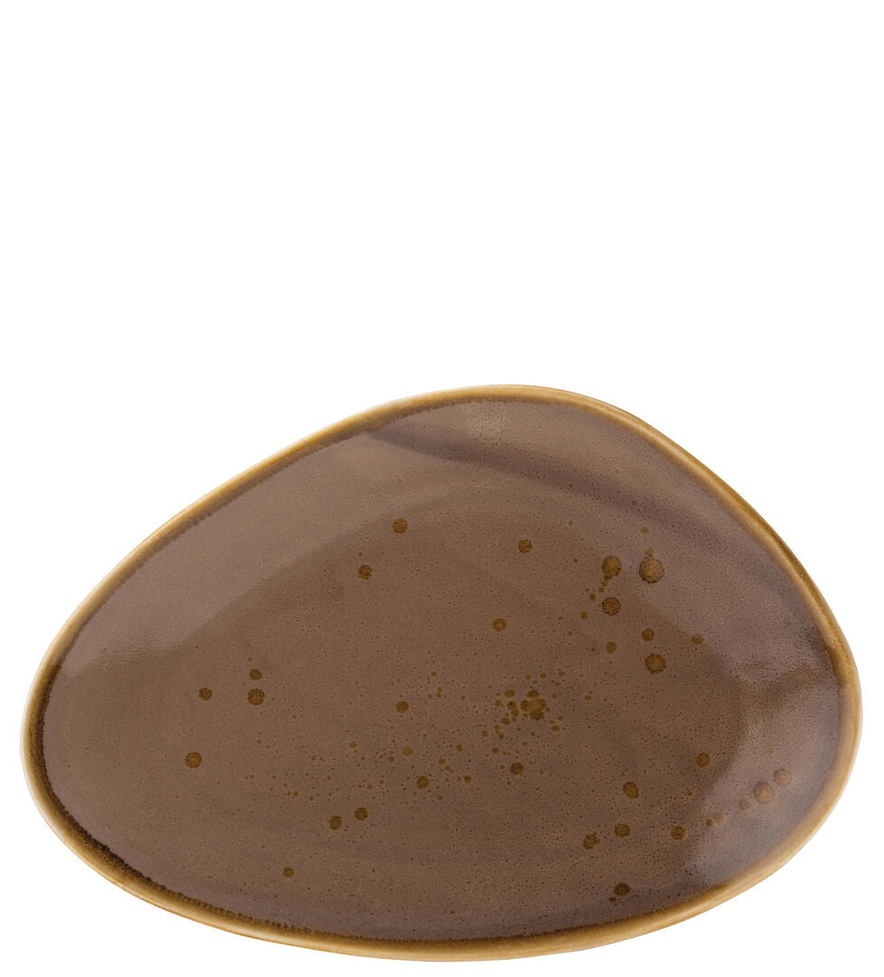 Earth Mocha Oblong Plate 11.5" (29cm)