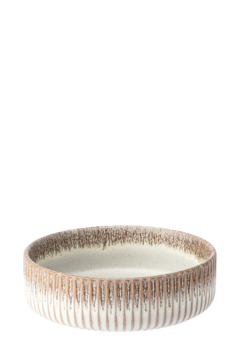 Corduroy Drift Edge Shallow Bowl 5.75" (14.5cm)