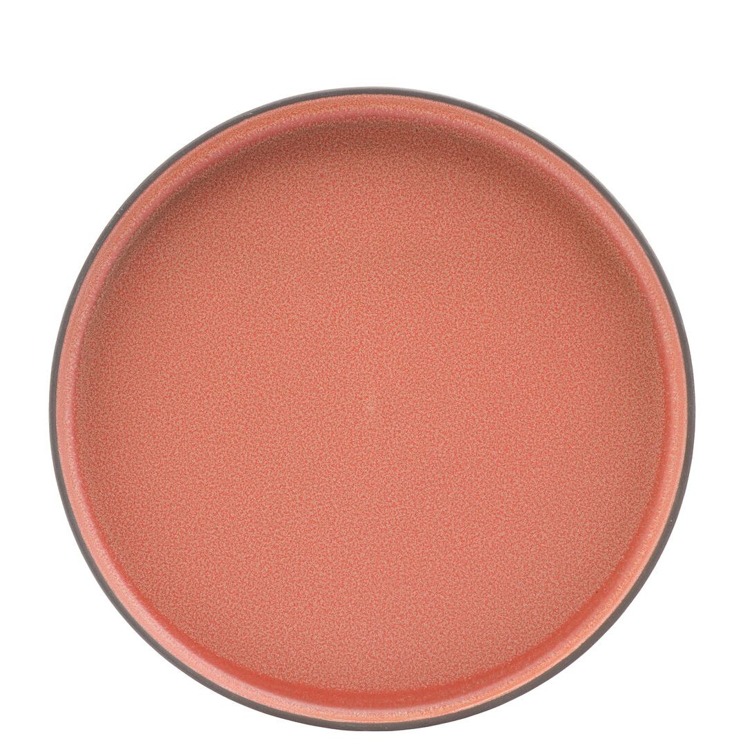 Coral Walled Plate 10.25" (26cm)