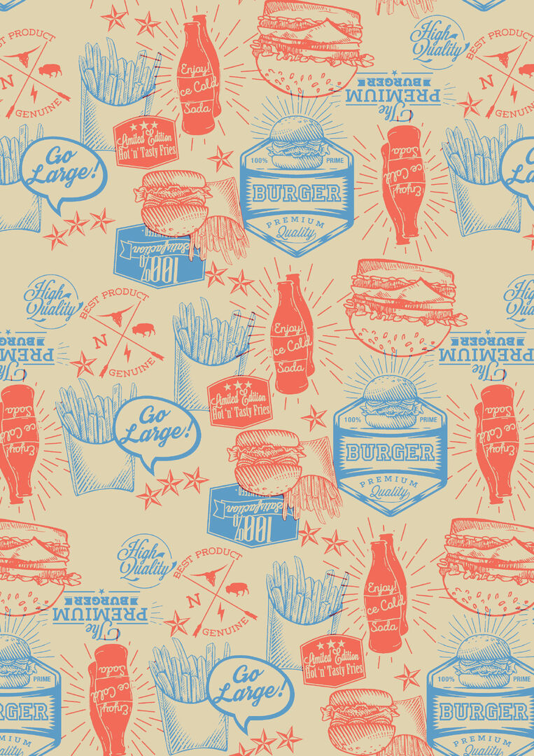 Burger Presentation Paper 10 x 17" (25.5 x 43cm)