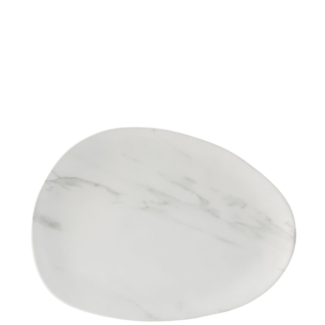 Pebble Platter 16 x 11.75" (41 x 30cm) - White