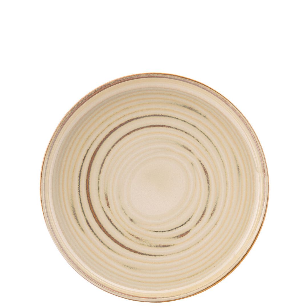 Santo Taupe Coupe Plate 8.5" (22cm)