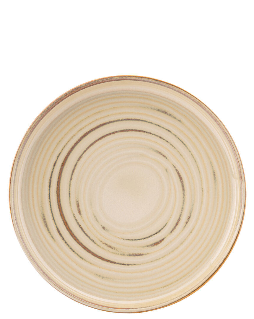 Santo Taupe Coupe Plate 8.5" (22cm)