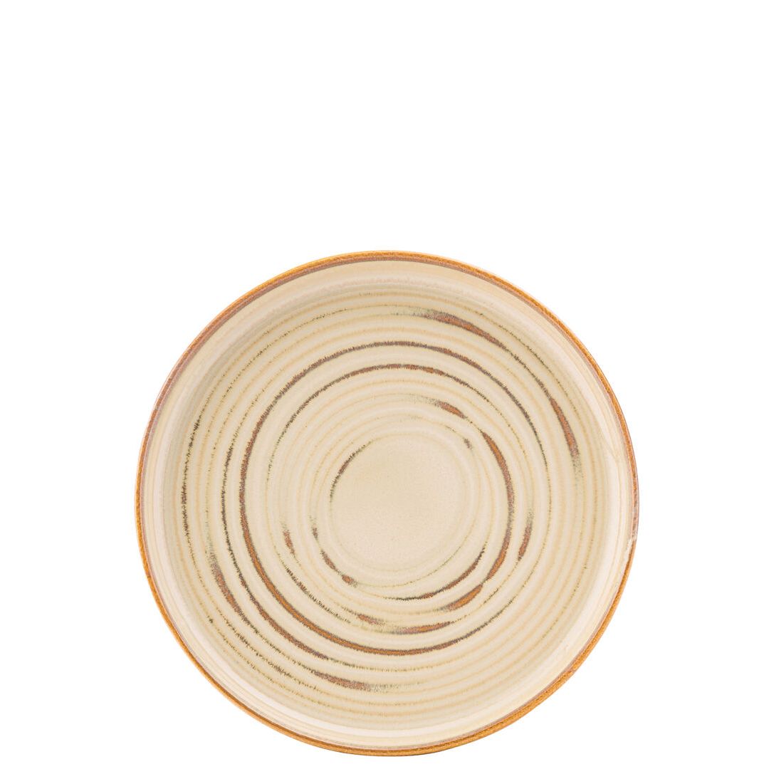 Santo Taupe Coupe Plate 7" (17.5cm)