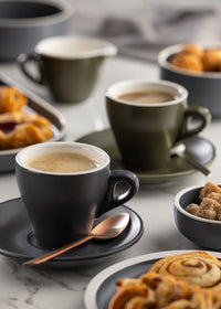 Barista Espresso Matt Olive Saucer 4.75" (12cm)