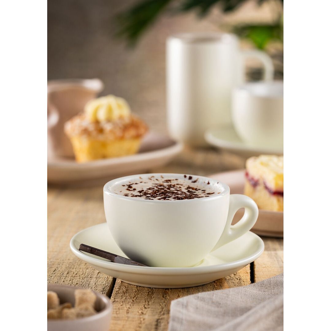 Barista Cappuccino Matt White Cup 7oz (20cl)