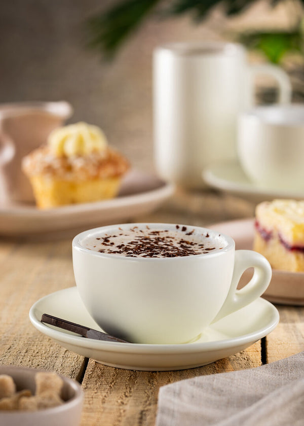 Barista Cappuccino Matt White Cup 7oz (20cl)