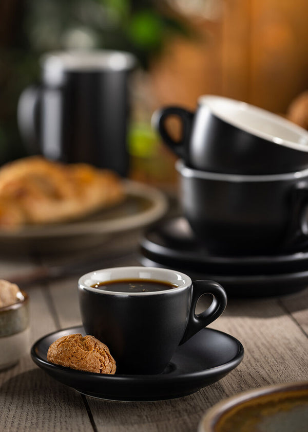 Barista Cappuccino Matt Black Cup 7oz (20cl)