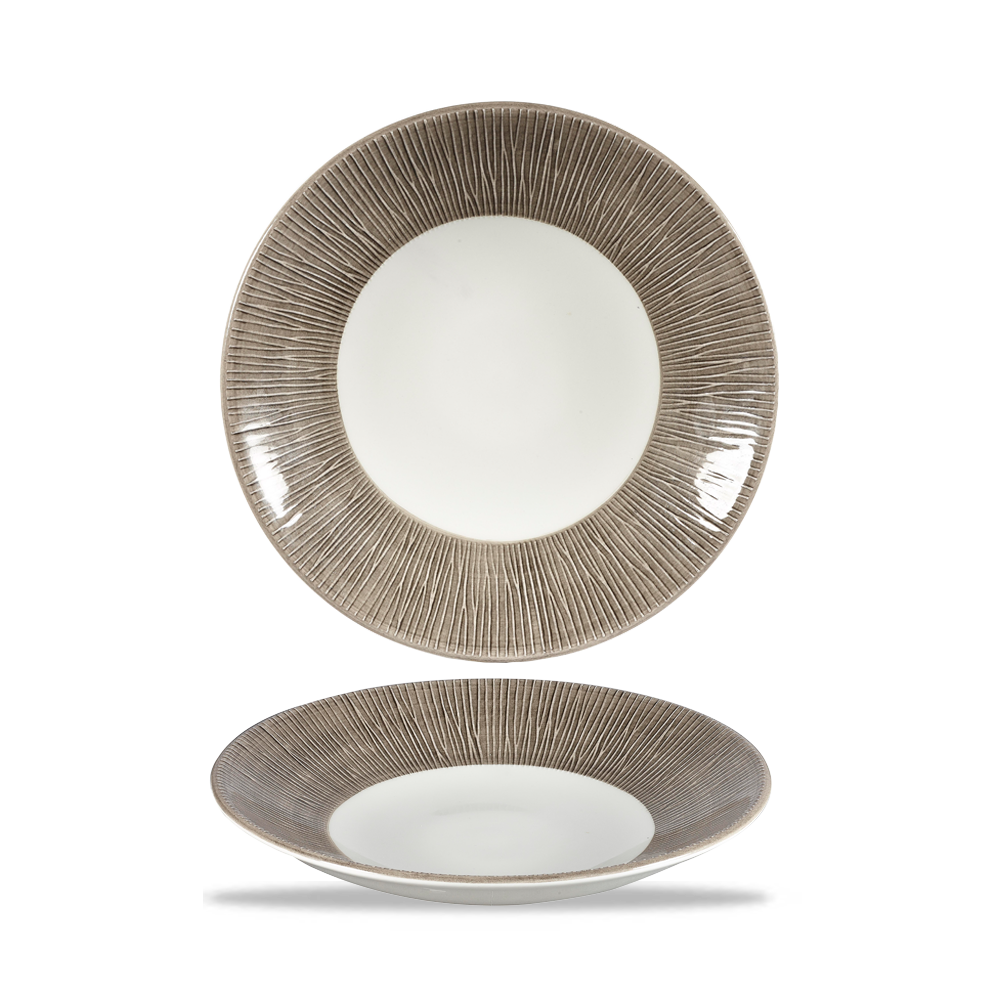 Bamboo Spinwash Dusk Porcelain Deep Coupe Plate 9 7/8"