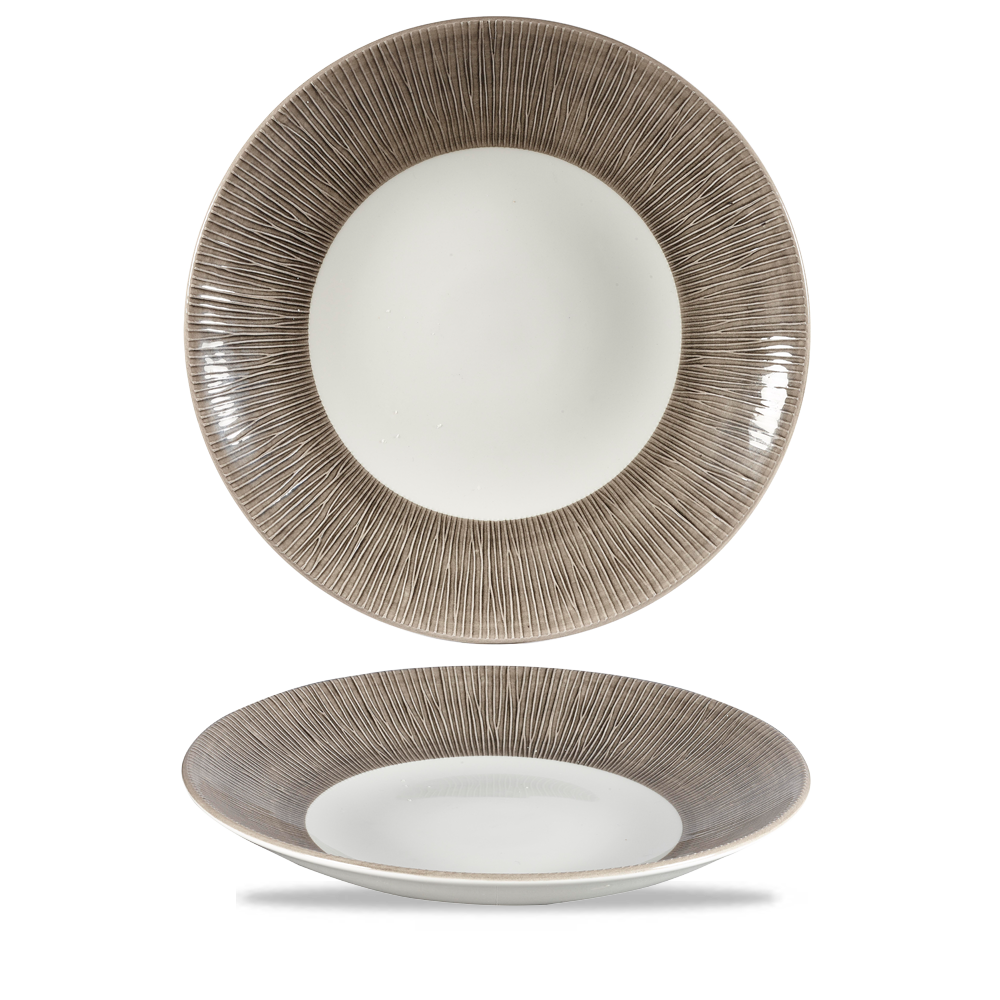 Bamboo Spinwash Dusk Porcelain Deep Coupe Plate 10 5/8"