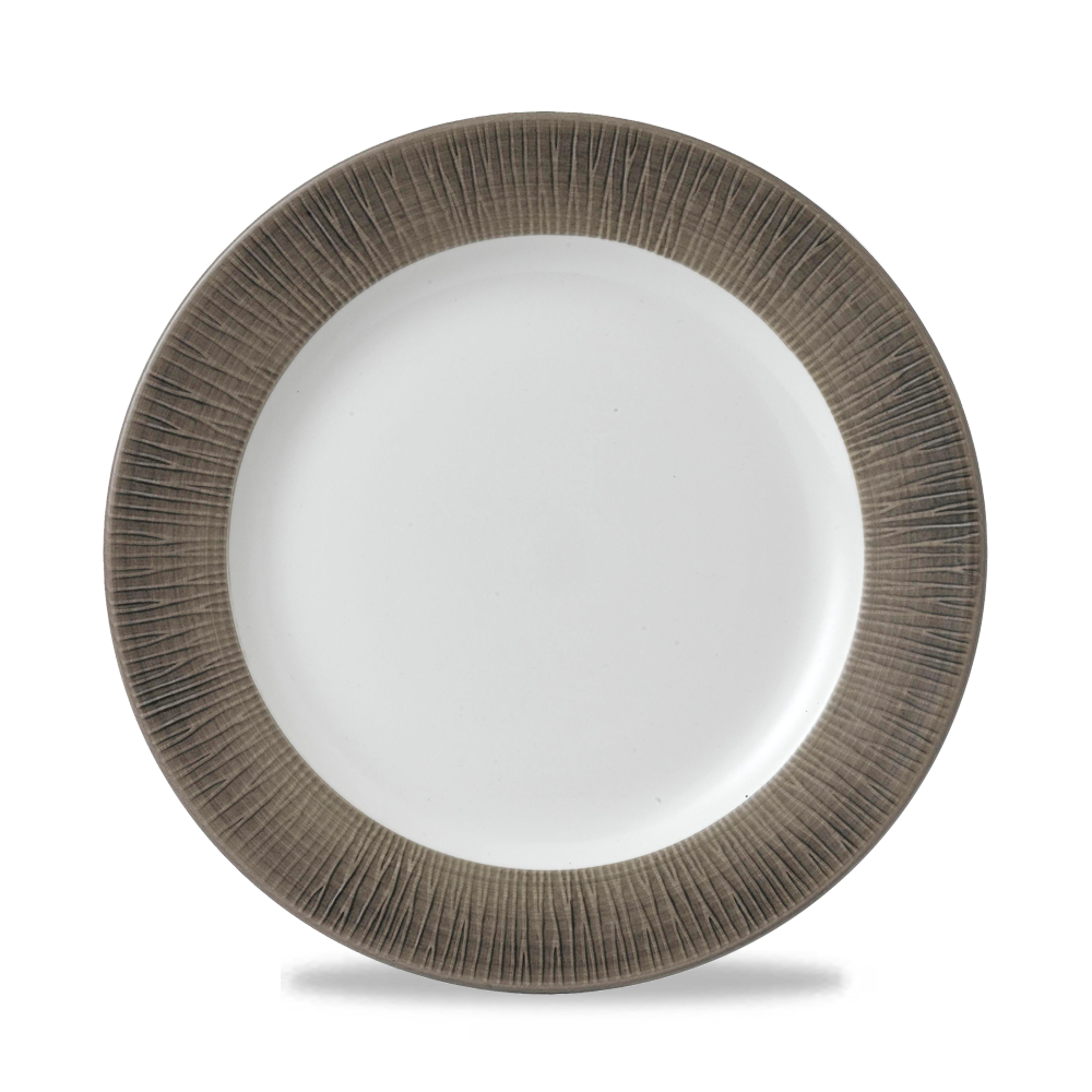 Bamboo Spinwash Dusk Footed Porcelain Plate 10 1/4"