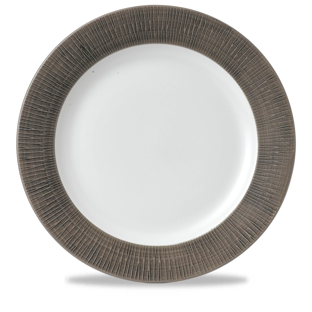 Bamboo Spinwash Dusk Footed Porcelain Plate 12"