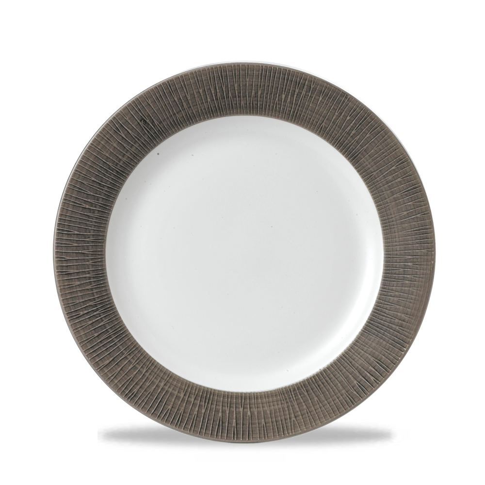 Bamboo Spinwash Dusk Footed Porcelain Plate 9 1/8"