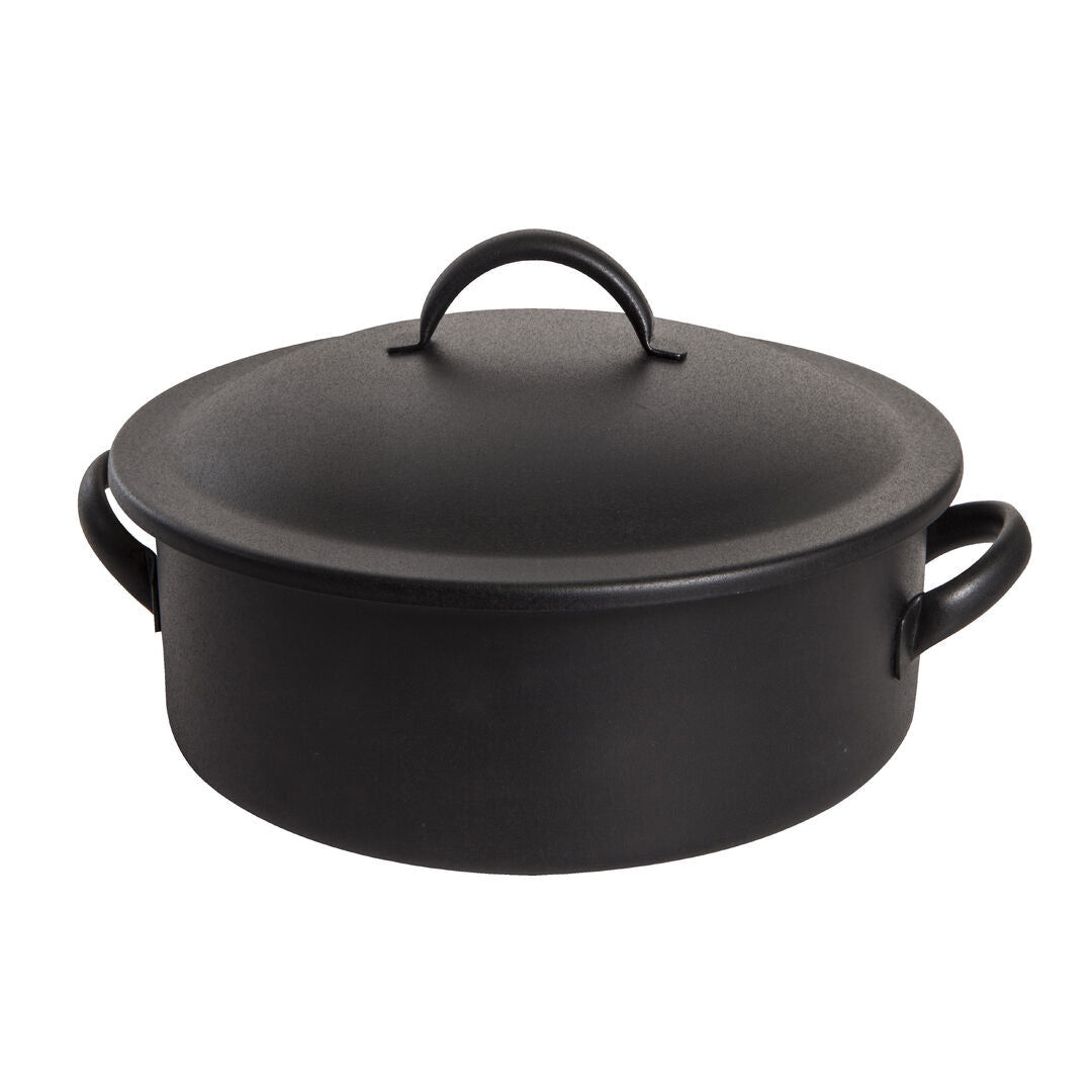 Homestyle Black Induction Round Chafer 29.2 x 24.1 x 14.6cm 1.9ltr (11 1/2 x 9 1/2 x 5 3/4" 2qts)
