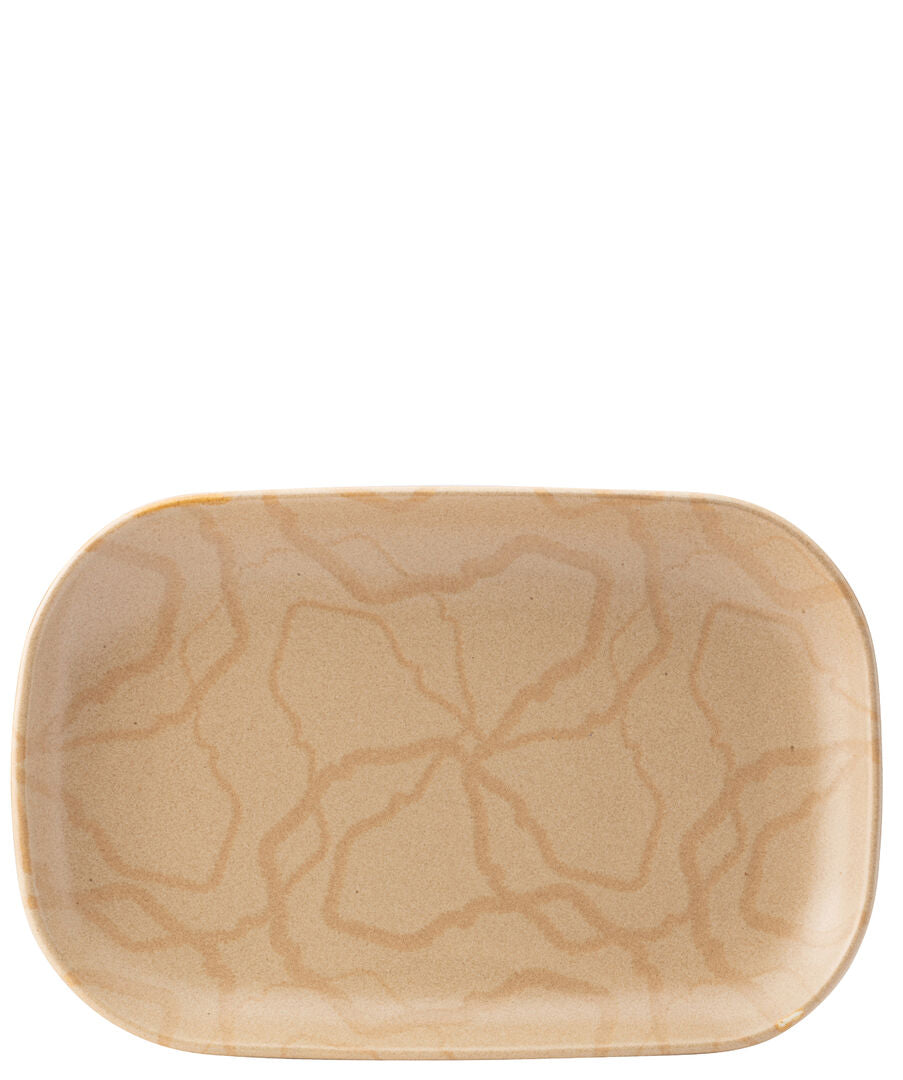 Maze Flax Rectangular Platter (25x17cm)