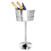Stainless Steel Oval Scoop Cooler Wine Stand For Six Bottle 38.1 x 20.3 x 61cm (15 x 8 x 24")