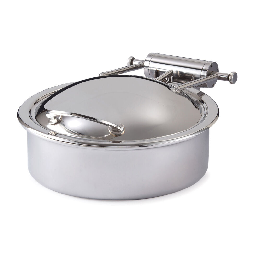 Stainless Steel Round Induction Chafer 31.8 x 39.4 x 14.6cm 3.8ltr (12 1/2 x 15 1/2 x 5 3/4" 4qt)
