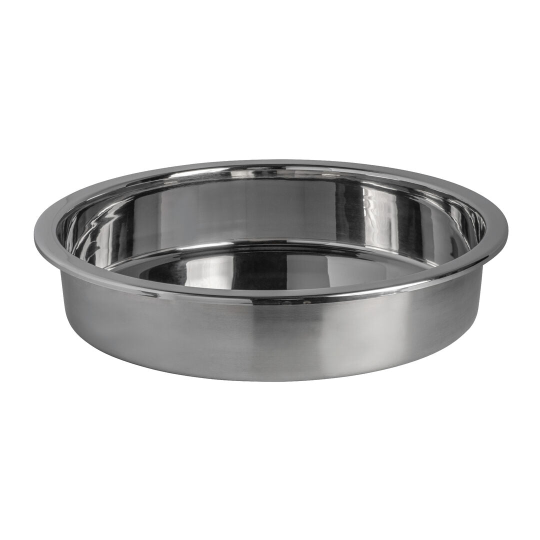 Stainless Steel Round Food Pan 38.7 x 7.6cm 7.5ltr (15 1/4 x 3" 2gal)