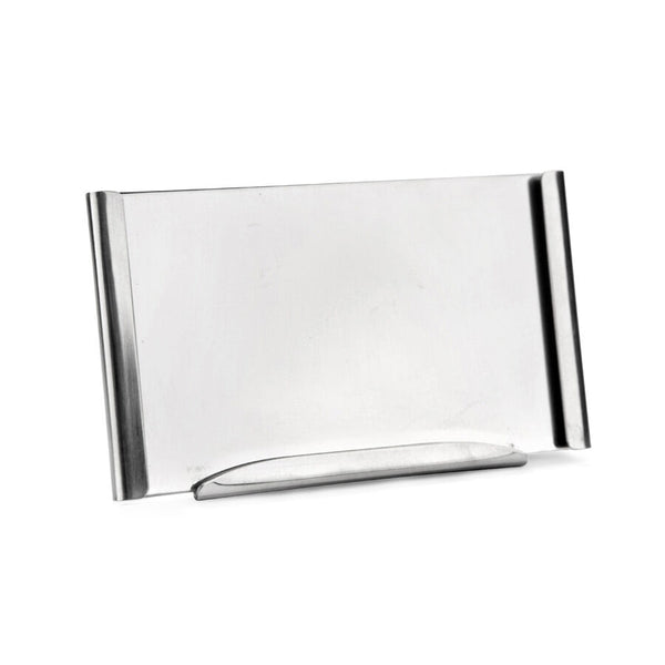 Utopia | Buffet | Stainless Steel Freestanding Card Holder For Metal Risers 9.8 x 6cm (3 7/8 x 2 3/8") | Bespoke77