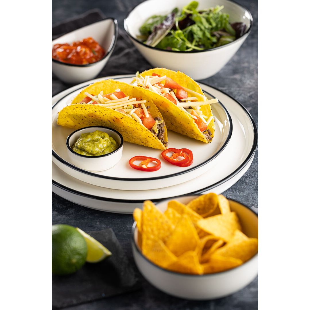 Homestead Black Walled Plate 8.25" (21cm)