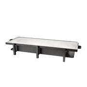 Tower Black Heater Stand With Aluminum 101.6 x 35.6cm (40 x 14")