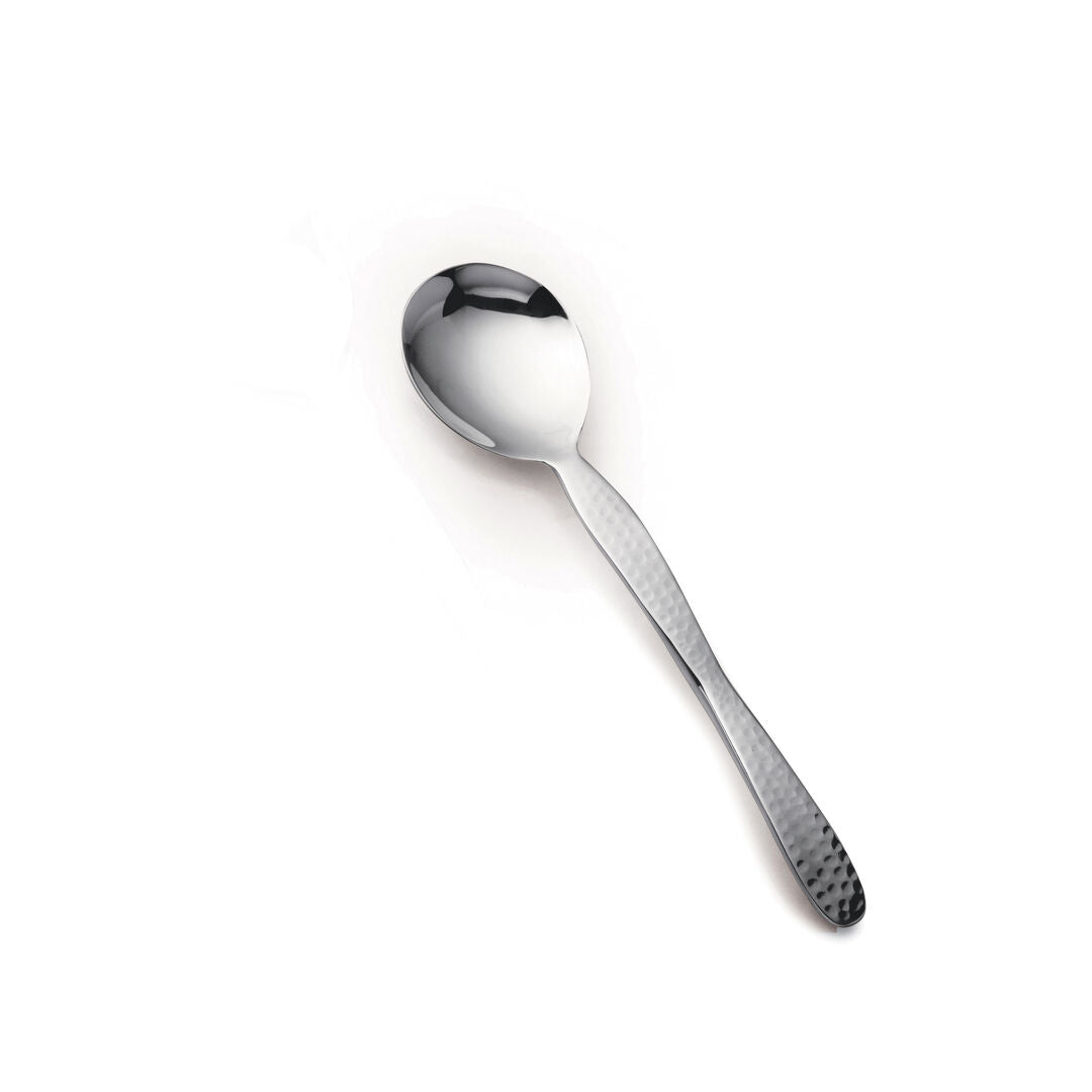 Utopia | Buffet | Hammered Serving Utensils Medium Solid Spoon 24.4cm (10") | Bespoke77