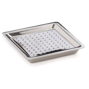 Utopia | Buffet | Stainless Steel Square Drip Tray With Drainer 12.7 x 12.7cm (5 x 5") | Bespoke77