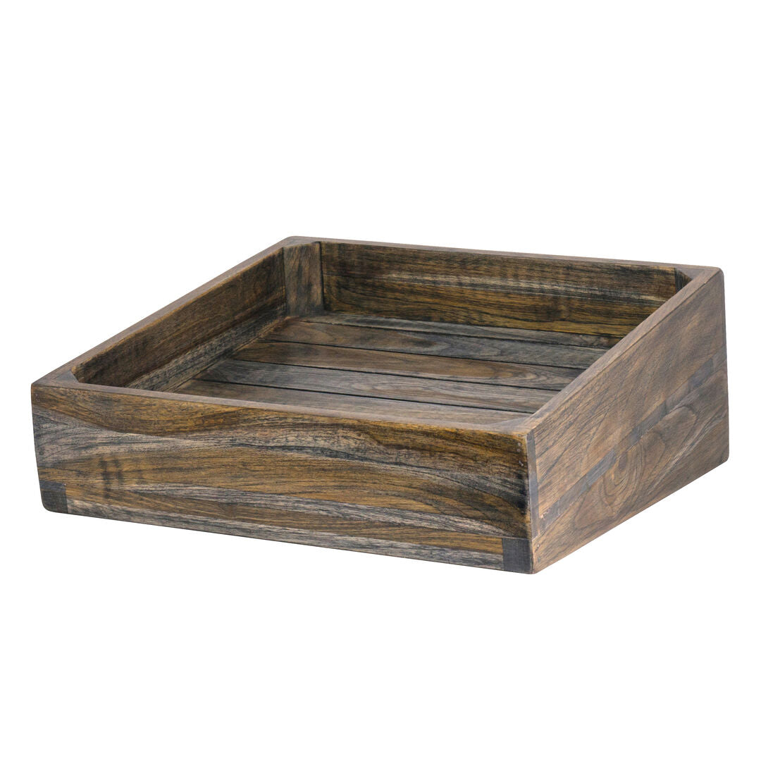 Fusion Ash Grey Wood Angle Basket 35.6cm (14")