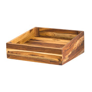 Fusion Teak Wood Angle Basket 35.6cm (14")