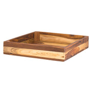 Fusion Teak Wood Flat Basket 35.6cm (14")