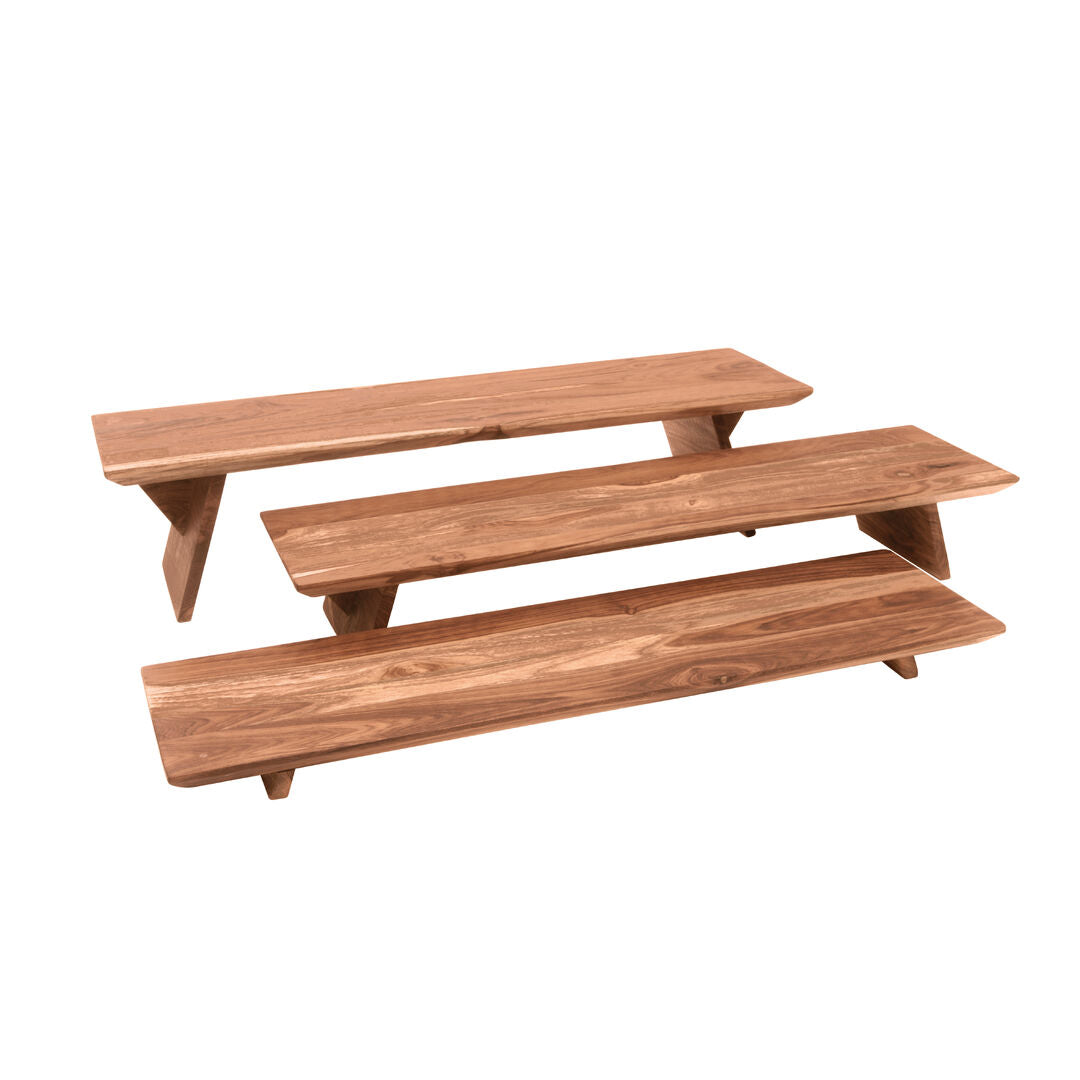 Fusion Teak 3 Piece Riser Set 58.4cm (23")