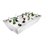 Stainless Steel Rectangle Double Wall Beverage Tub 91.4 x 45.7 x 17.8cm (36 x 18 x 7")