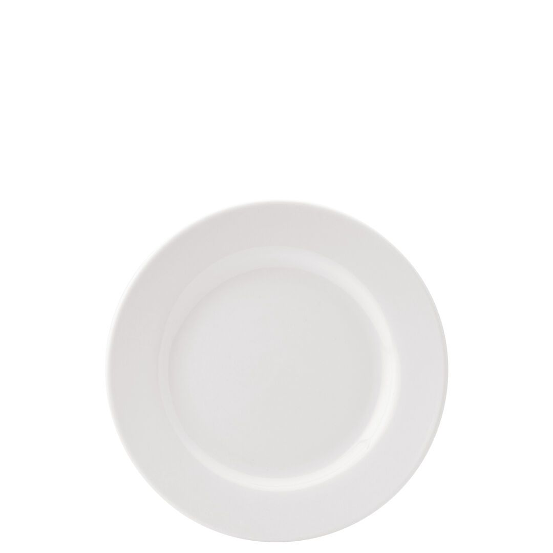 Pure White Wide Rim Plate 8" (20.25cm)