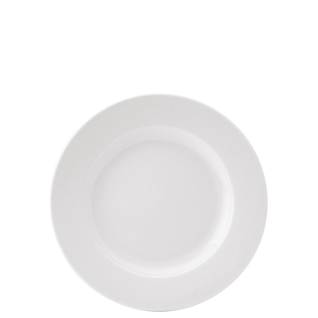 Pure White Wide Rim Plate 8.5" (22cm)