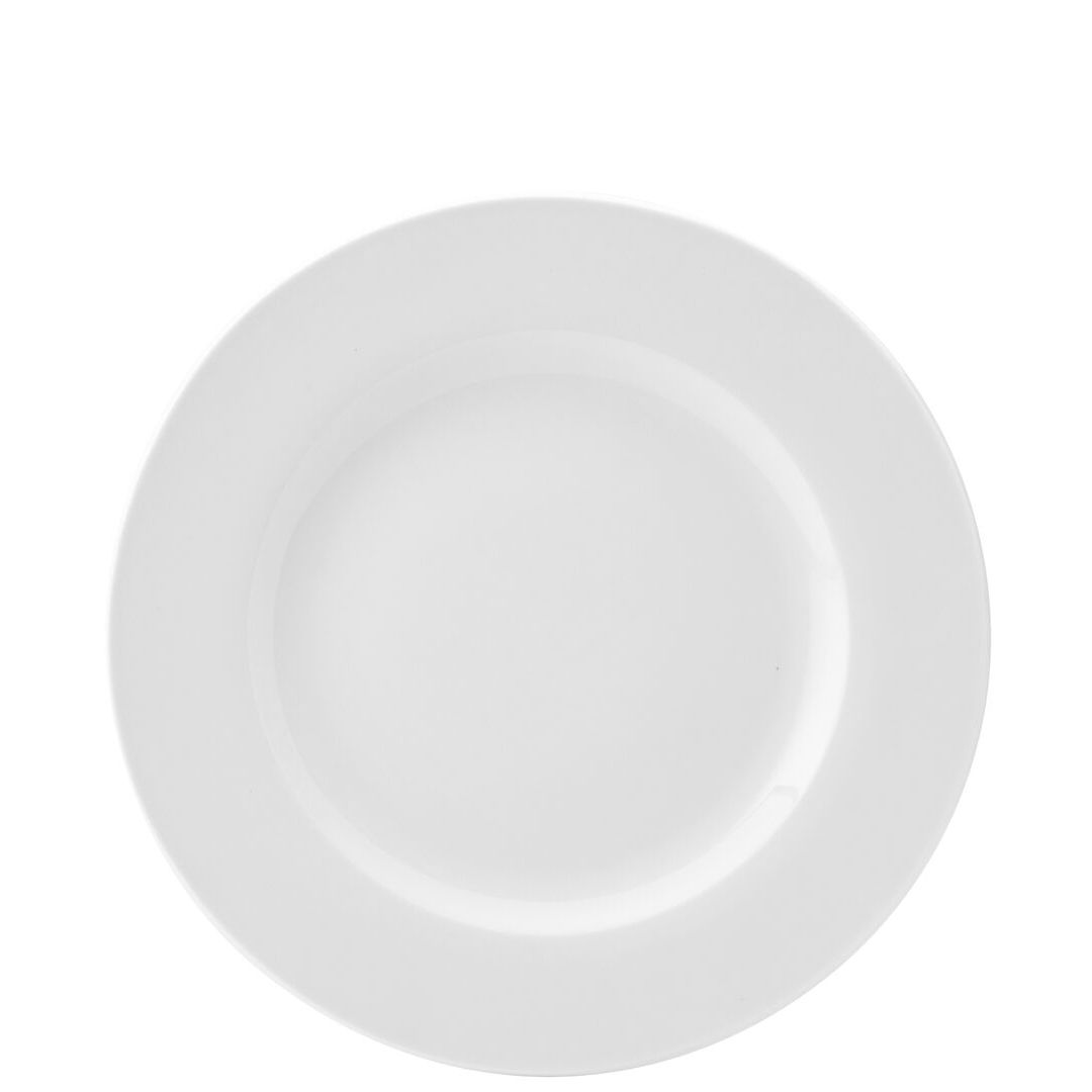 Pure White Wide Rim Plate 10.6" (27cm)