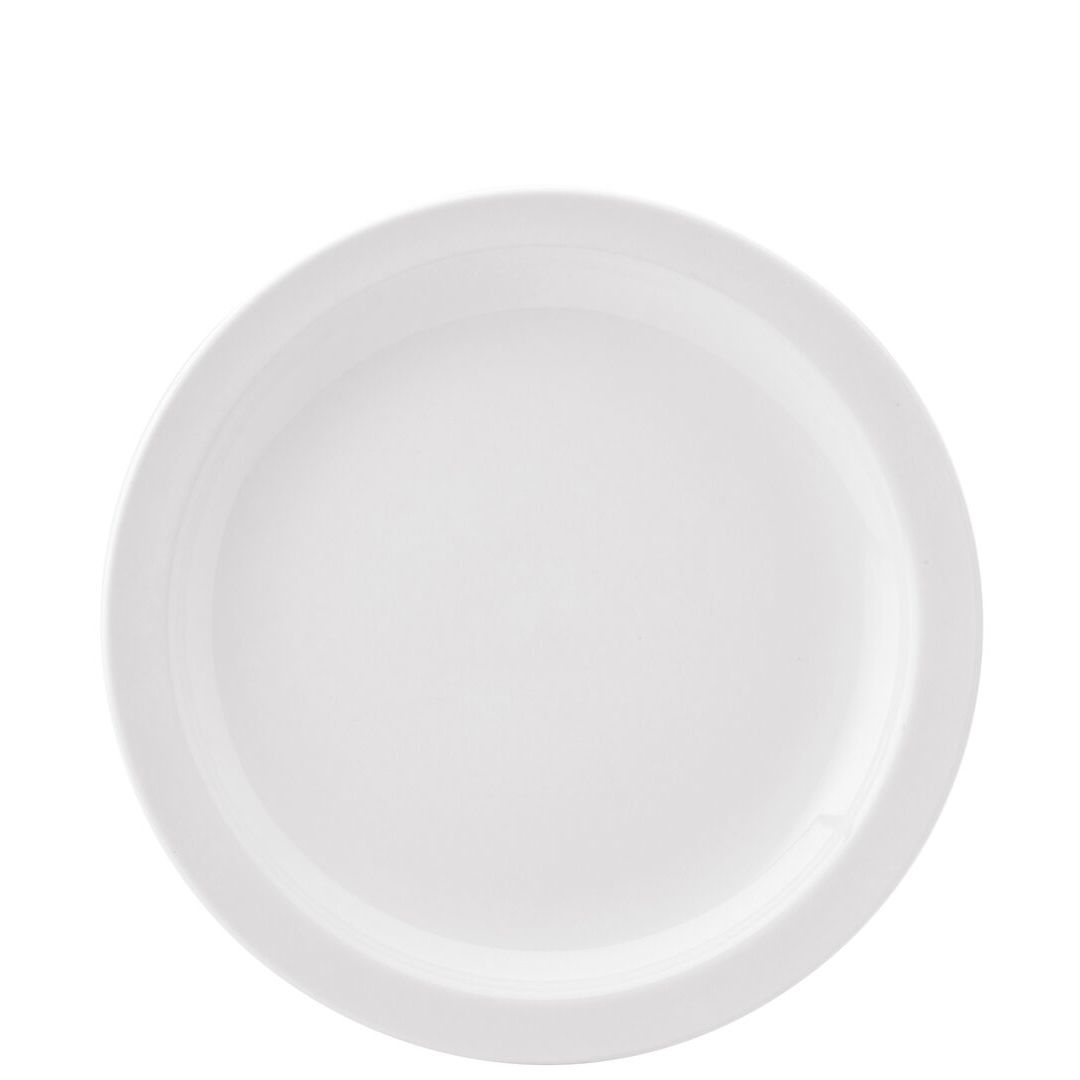 Pure White Narrow Rim Plate 10.75" (27.3cm)