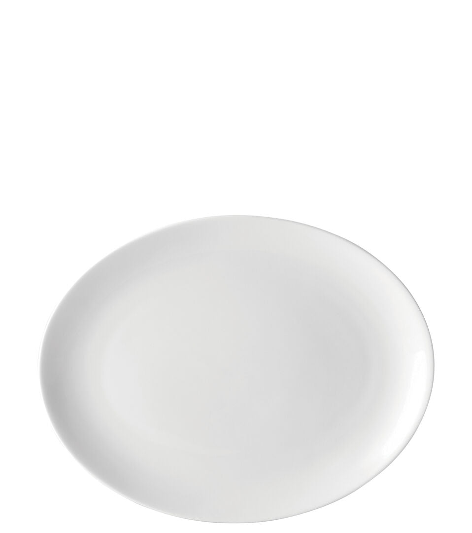 Pure White Oval Plate 10" (25.5cm)